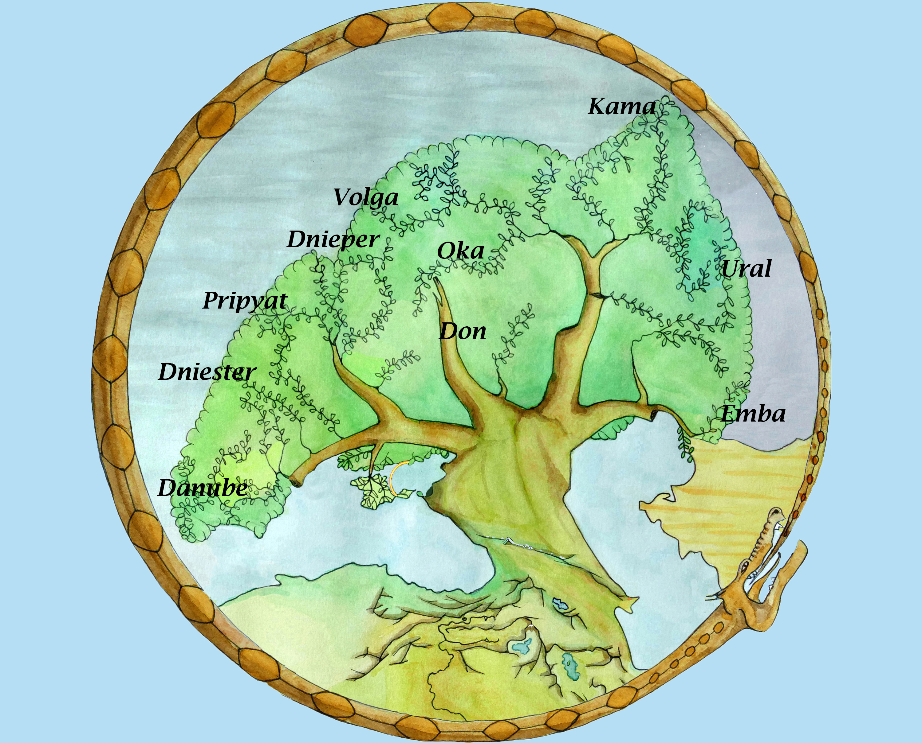 The Rivers of Eastern Europe. – Yggdrasil and Middle World